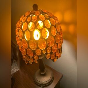 Real Amber Table Lamp